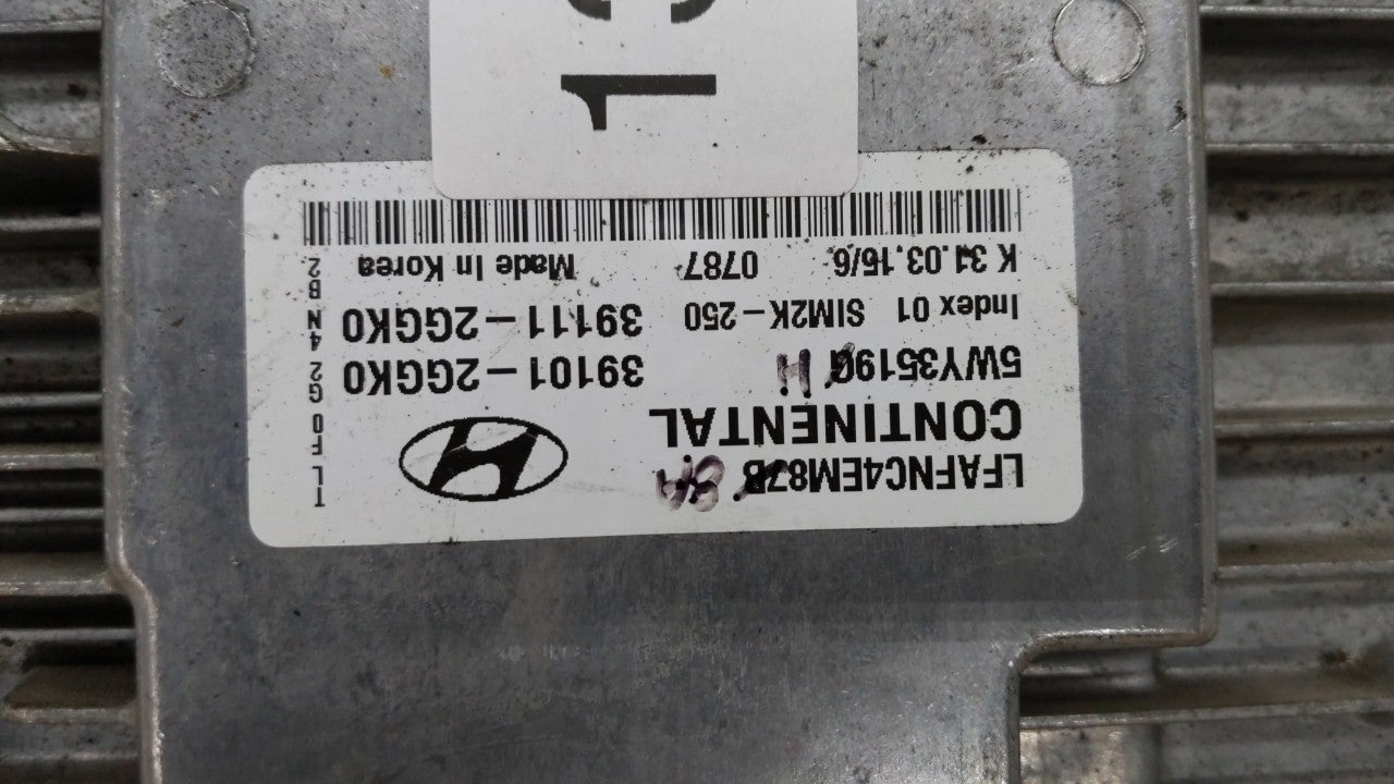 2019 Hyundai Elantra PCM Engine Control Computer ECU ECM PCU OEM P/N:39101-2GGK0,39111-2GGK0,39101-2GGK0 39101-2GGK0 Fits OE