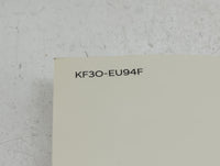 2019 Hyundai Elantra Owners Manual Book Guide P/N:KF30-EU94F OEM Used Auto Parts - Oemusedautoparts1.com