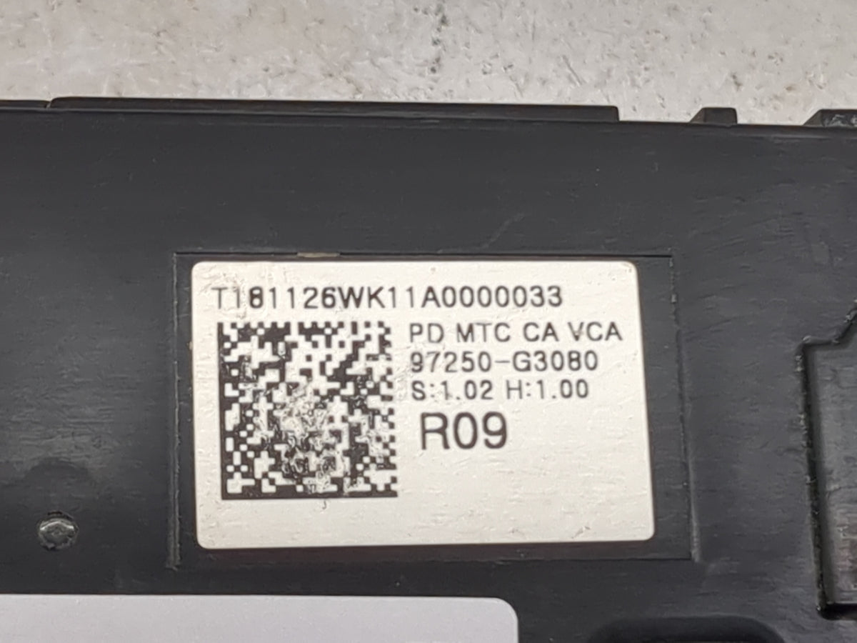 2018-2020 Hyundai Elantra Climate Control Module Temperature AC/Heater Replacement P/N:97250-G3080 Fits Fits 2018 2019 2020 