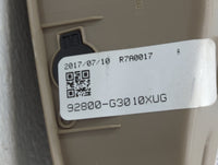 2019 Hyundai Elantra Overhead Console W/rear Climate Control Beige - Oemusedautoparts1.com