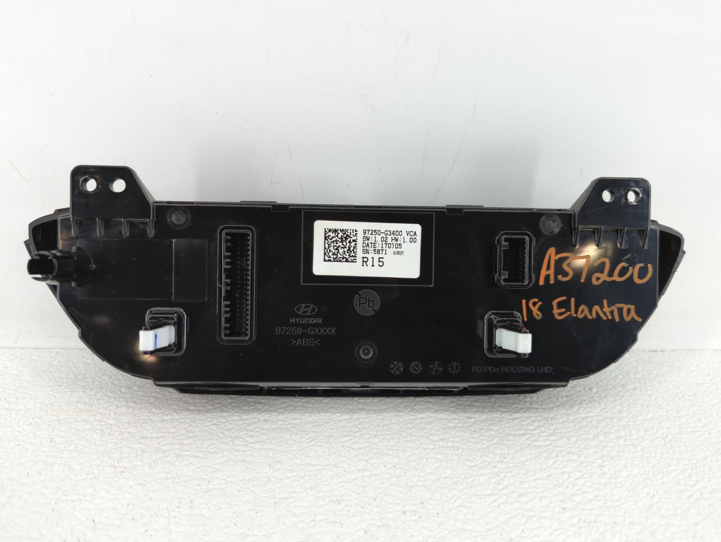 2018-2020 Hyundai Elantra Climate Control Module Temperature AC/Heater Replacement P/N:97250-G3400 97250-F20604X Fits OEM Us