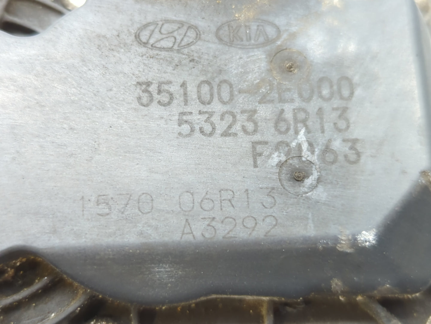 2011-2020 Hyundai Elantra Throttle Body P/N:35100-2E000 35100-2E710 Fits OEM Used Auto Parts - Oemusedautoparts1.com