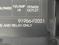 2017 Hyundai Elantra Fusebox Fuse Box Panel Relay Module P/N:91956-F2021 Fits OEM Used Auto Parts - Oemusedautoparts1.com