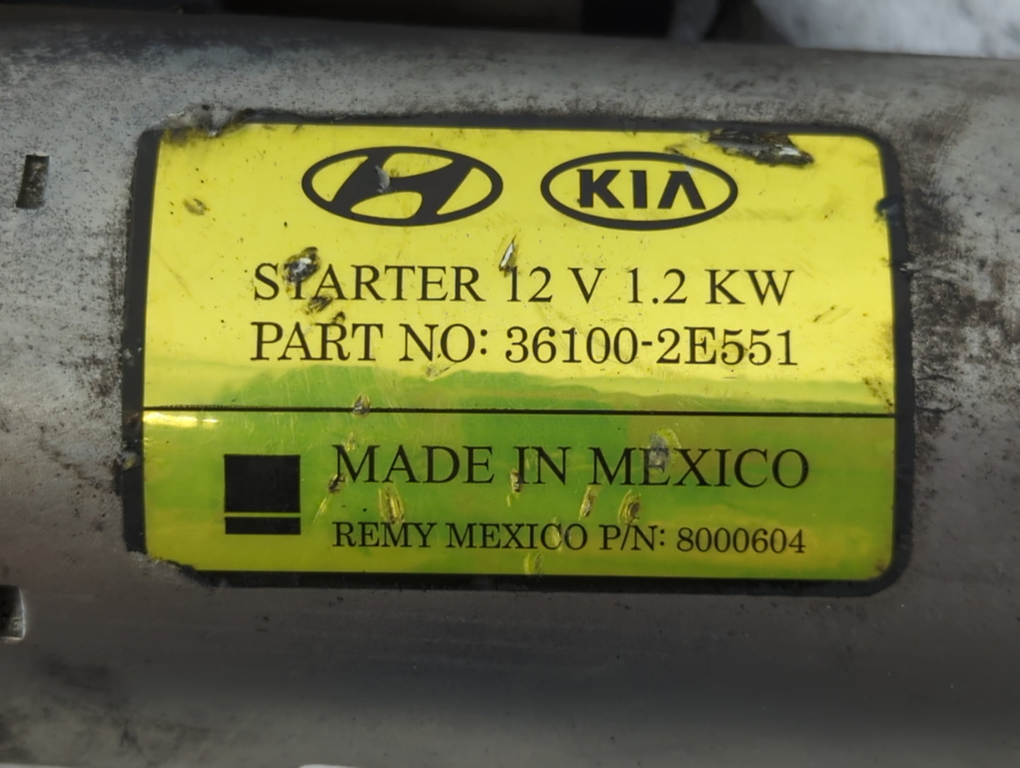 2014-2020 Hyundai Elantra Car Starter Motor Solenoid OEM P/N:36100-2E551 Fits Fits 2014 2015 2016 2017 2018 2019 2020 OEM Us