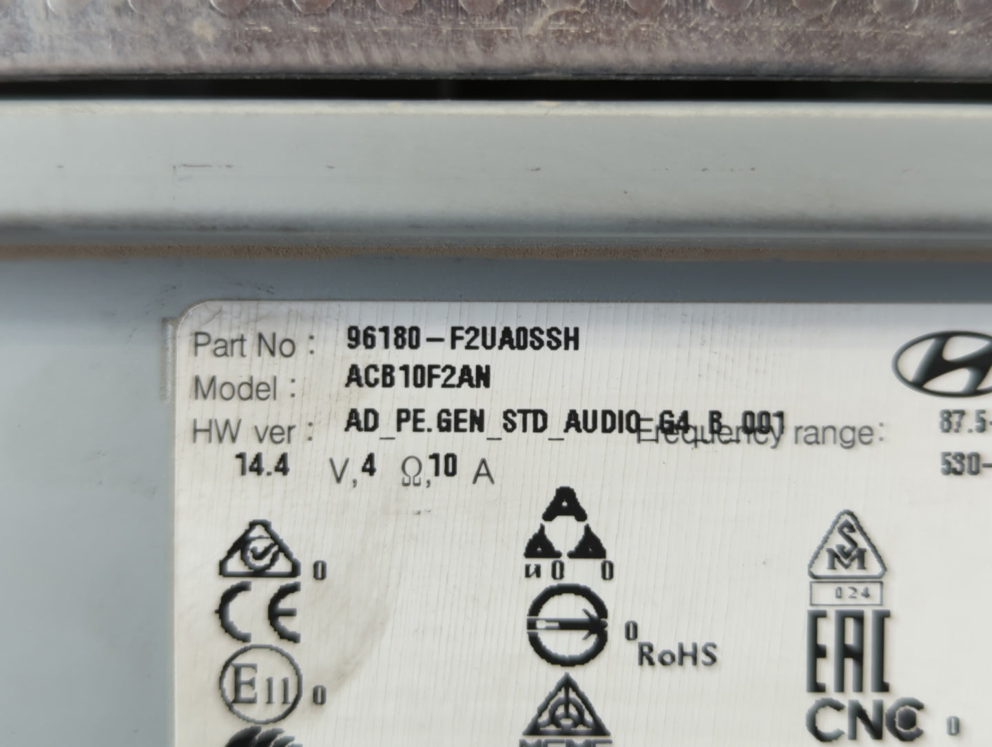 2019-2020 Hyundai Elantra Am Fm Cd Player Radio Receiver - Oemusedautoparts1.com