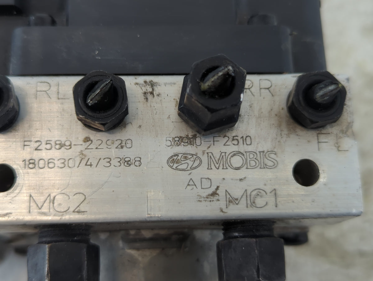 2019 Hyundai Elantra Anti-Lock Brake ABS Pump Module Actuator OEM P/N:58910-F2510 F2589-22920 Fits OEM Used Auto Parts - Oem