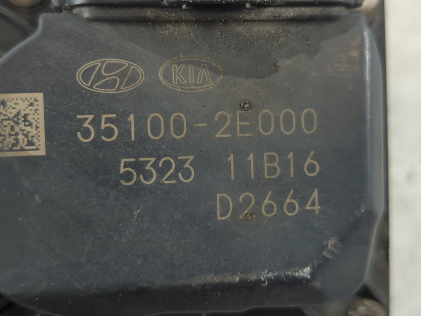 2011-2020 Hyundai Elantra Throttle Body P/N:5323 11B16 35100-2E000 Fits OEM Used Auto Parts - Oemusedautoparts1.com