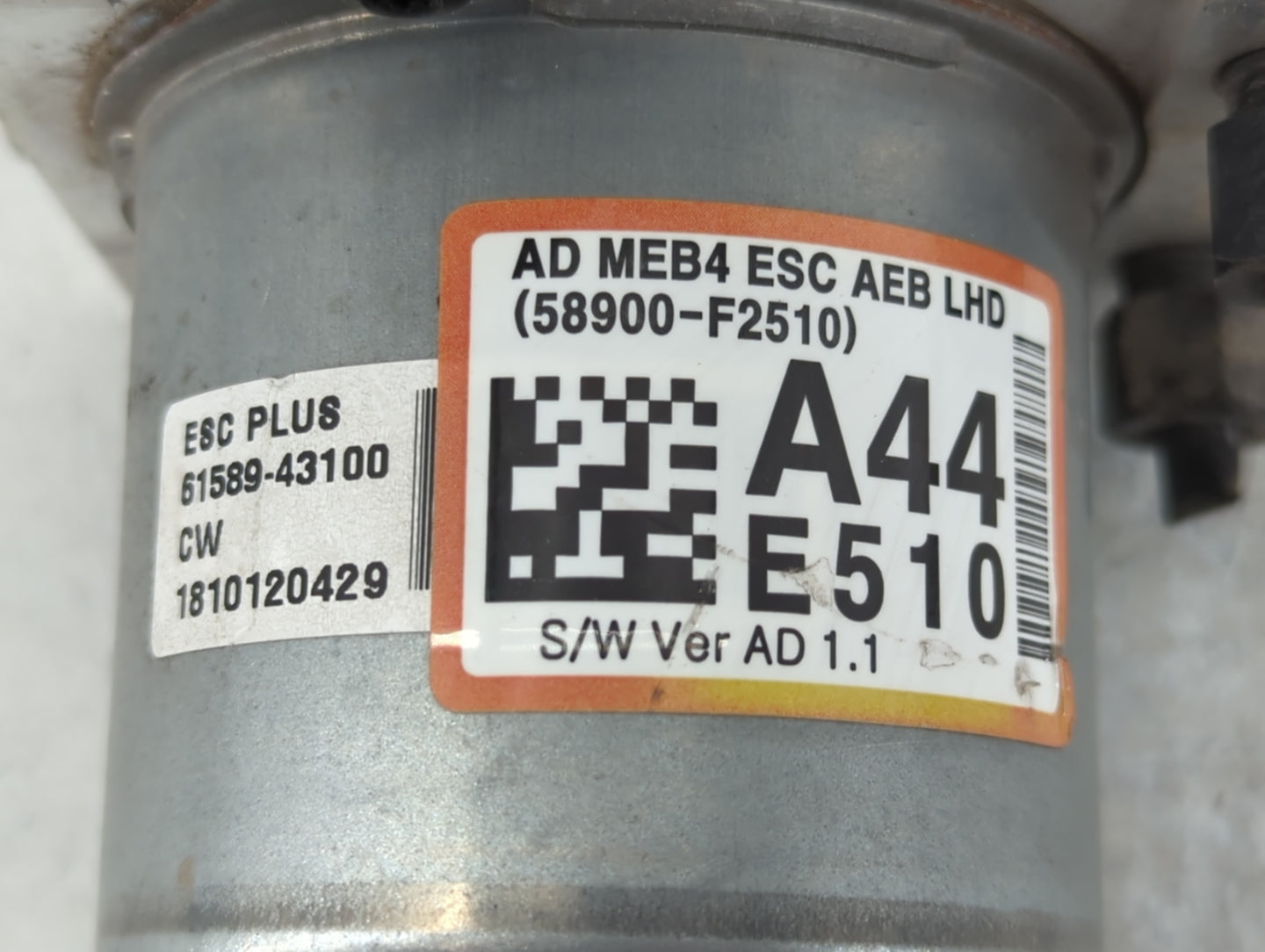 2019 Hyundai Elantra ABS Pump Control Module Replacement P/N:58900-F2510 Fits OEM Used Auto Parts - Oemusedautoparts1.com
