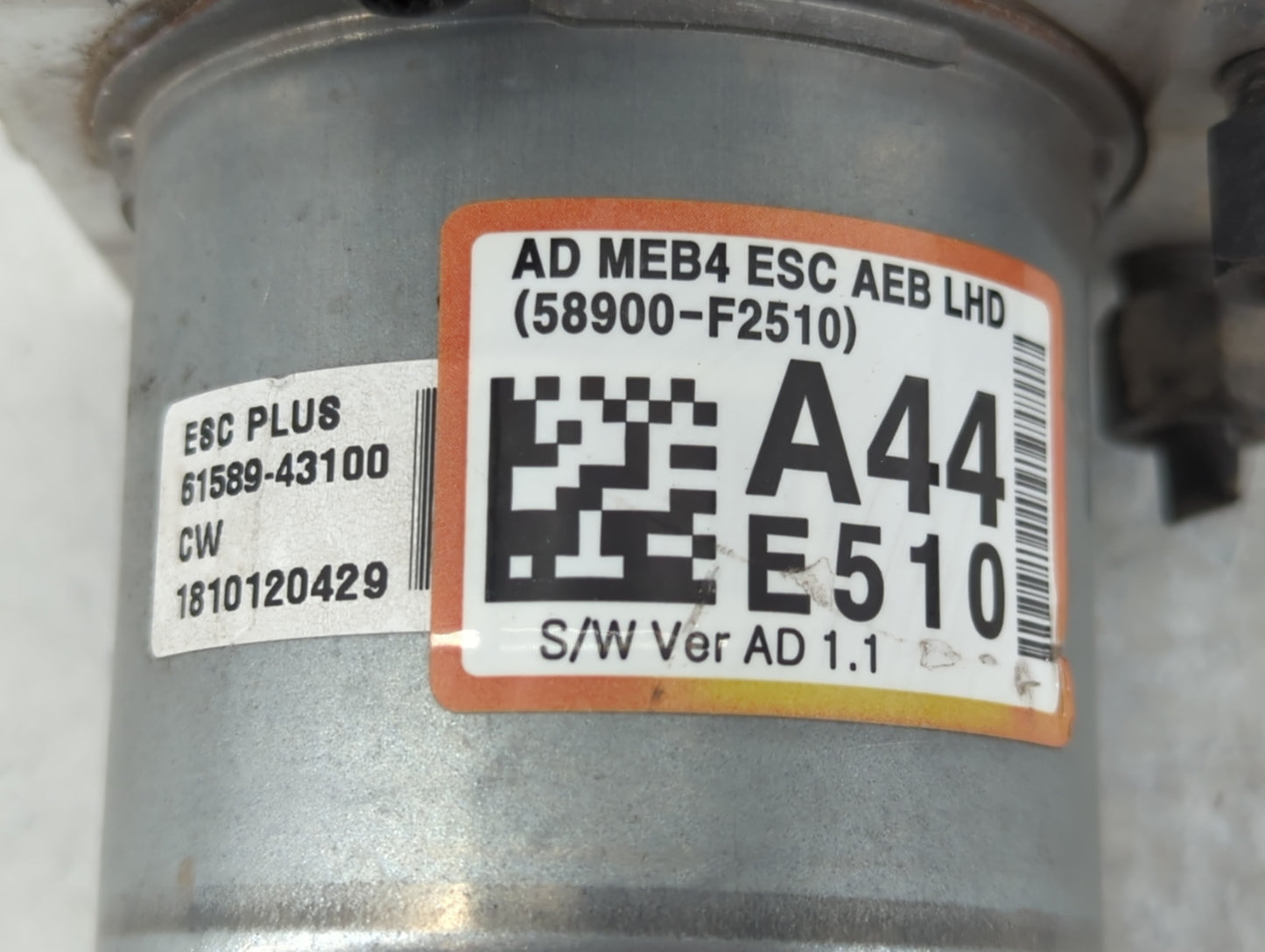 2019 Hyundai Elantra ABS Pump Control Module Replacement P/N:58900-F2510 Fits OEM Used Auto Parts - Oemusedautoparts1.com
