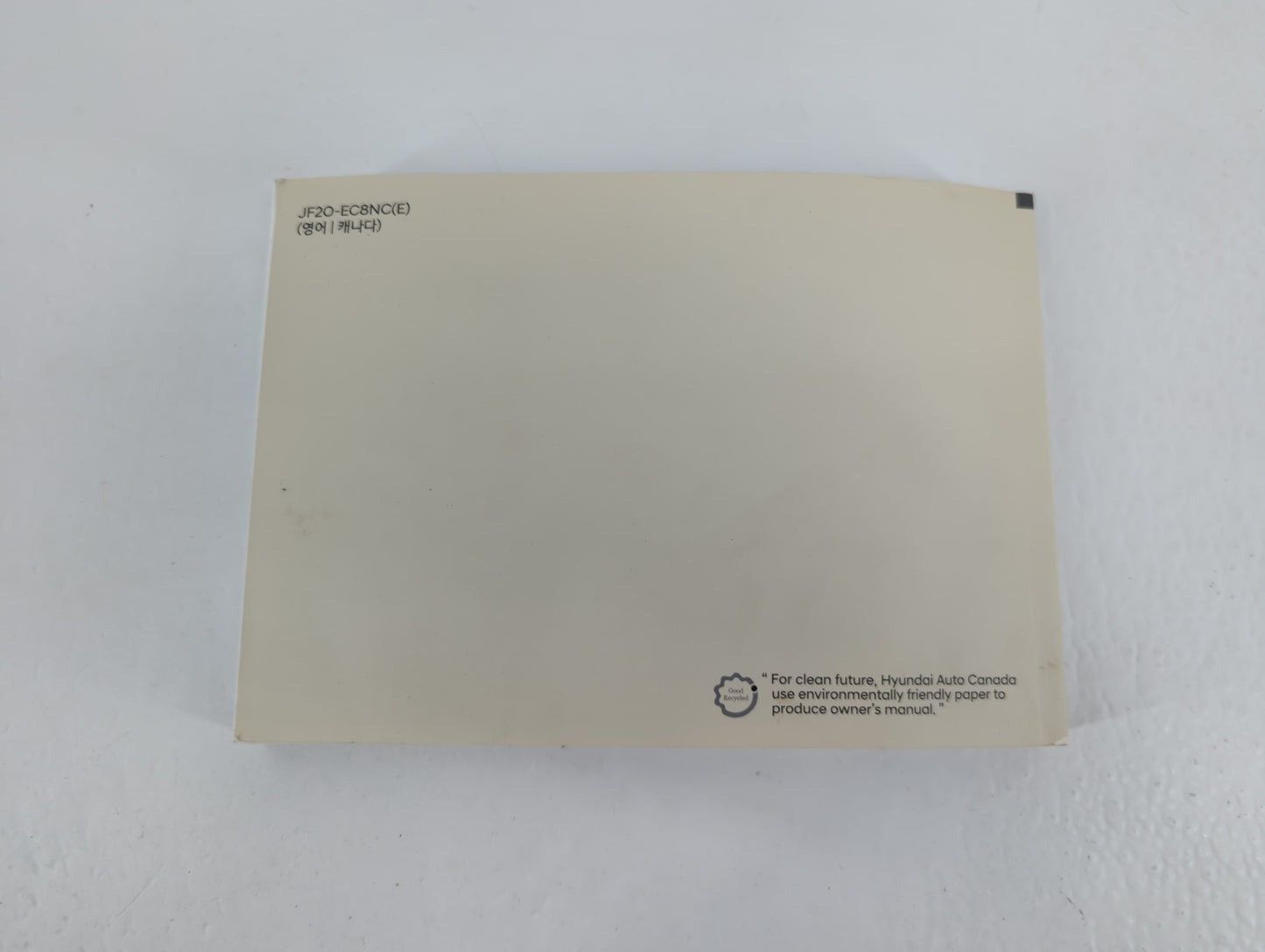 2019 Hyundai Elantra Owners Manual Book Guide P/N:JF2O-EC8NC OEM Used Auto Parts - Oemusedautoparts1.com