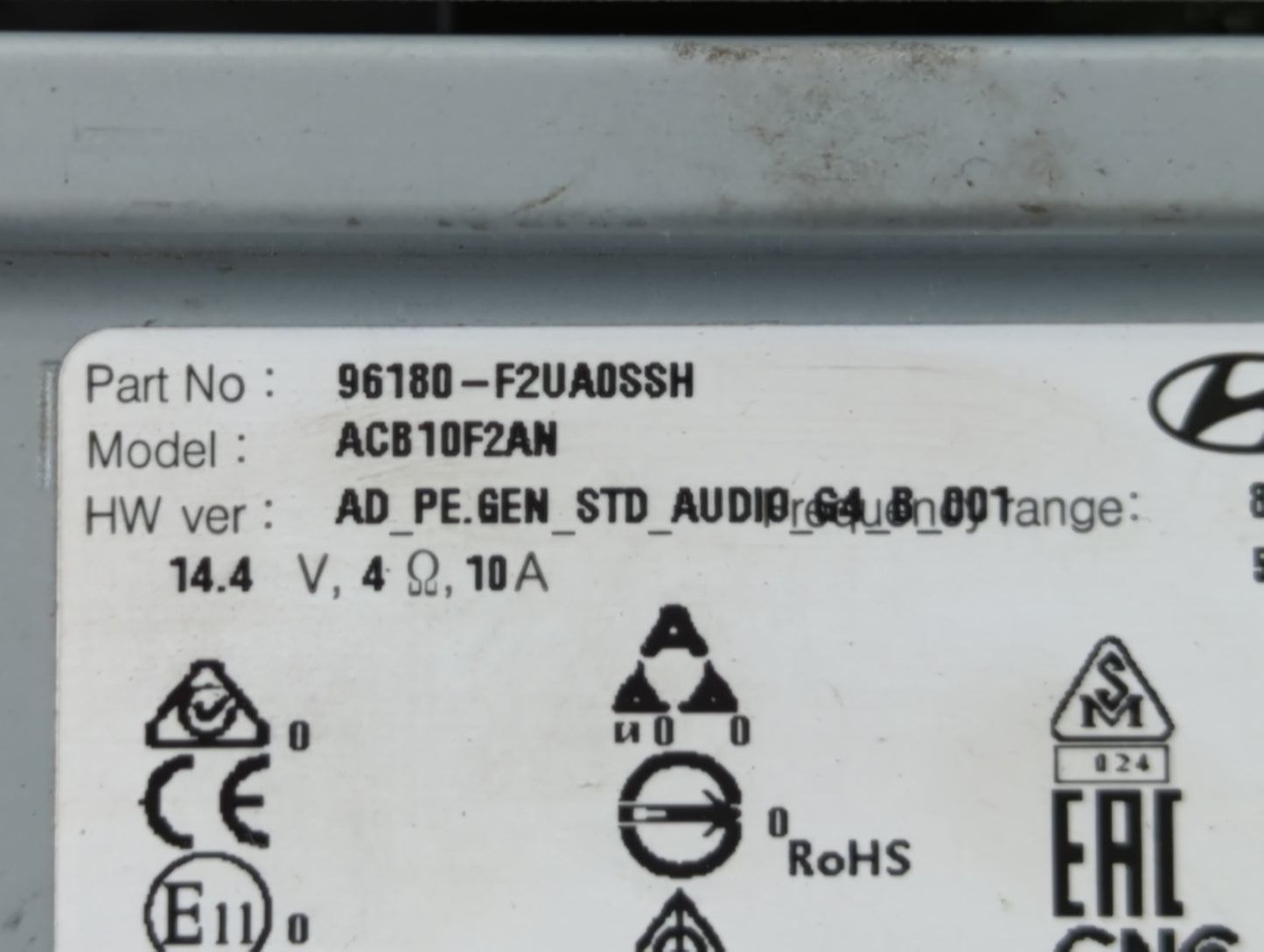 2019-2020 Hyundai Elantra Am Fm Cd Player Radio Receiver - Oemusedautoparts1.com