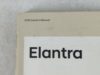 2019 Hyundai Elantra Owners Manual Book Guide P/N:JF20-EU80F OEM Used Auto Parts - Oemusedautoparts1.com