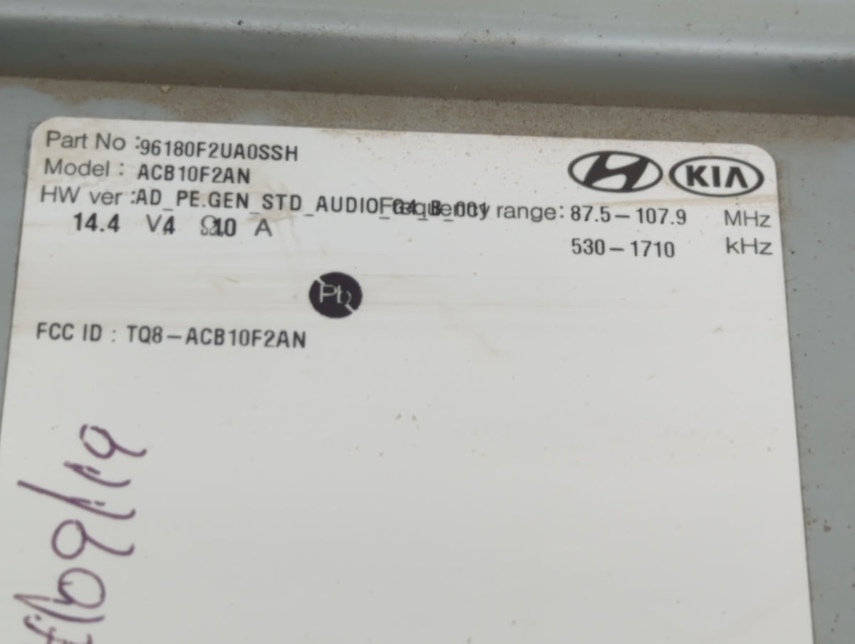 2019-2020 Hyundai Elantra Am Fm Cd Player Radio Receiver 732069 - Oemusedautoparts1.com