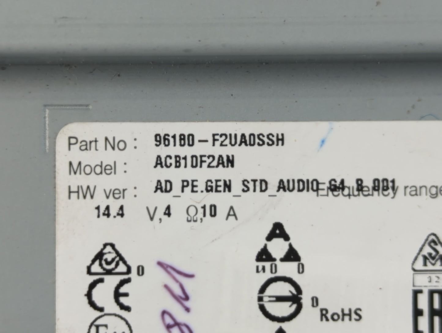 2019-2020 Hyundai Elantra Am Fm Cd Player Radio Receiver - Oemusedautoparts1.com