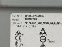 2019-2020 Hyundai Elantra Radio AM FM Cd Player Receiver Replacement P/N:96180-F2UA0SSH Fits Fits 2019 2020 OEM Used Auto Pa