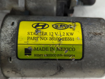 2014-2020 Hyundai Elantra Car Starter Motor Solenoid OEM P/N:36100-2E551 Fits Fits 2014 2015 2016 2017 2018 2019 2020 OEM Used Auto Parts