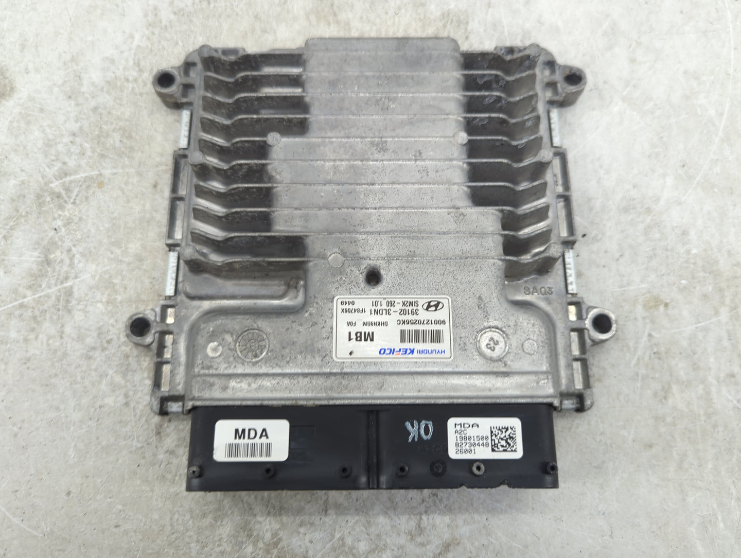 2019 Hyundai Genesis PCM Engine Control Computer ECU ECM PCU OEM P/N:9001270256KC 39102-3LDN1, SIM2K-260, DHKN8GM Fits Fits 