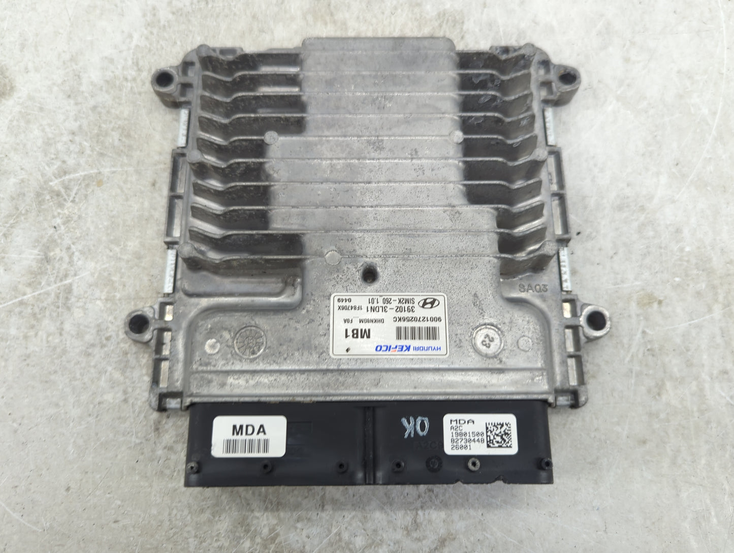 2019 Hyundai Genesis PCM Engine Control Computer ECU ECM PCU OEM P/N:9001270256KC 39102-3LDN1, SIM2K-260, DHKN8GM Fits Fits 
