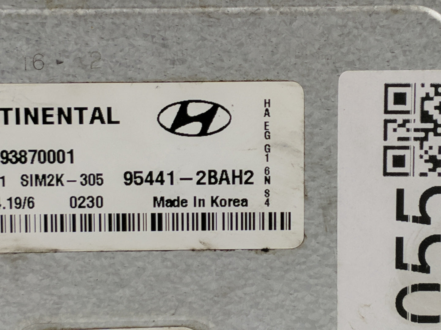 2017-2019 Hyundai Ioniq Transmission Control Module Tcu Tcm 95441-2bah2 - Oemusedautoparts1.com
