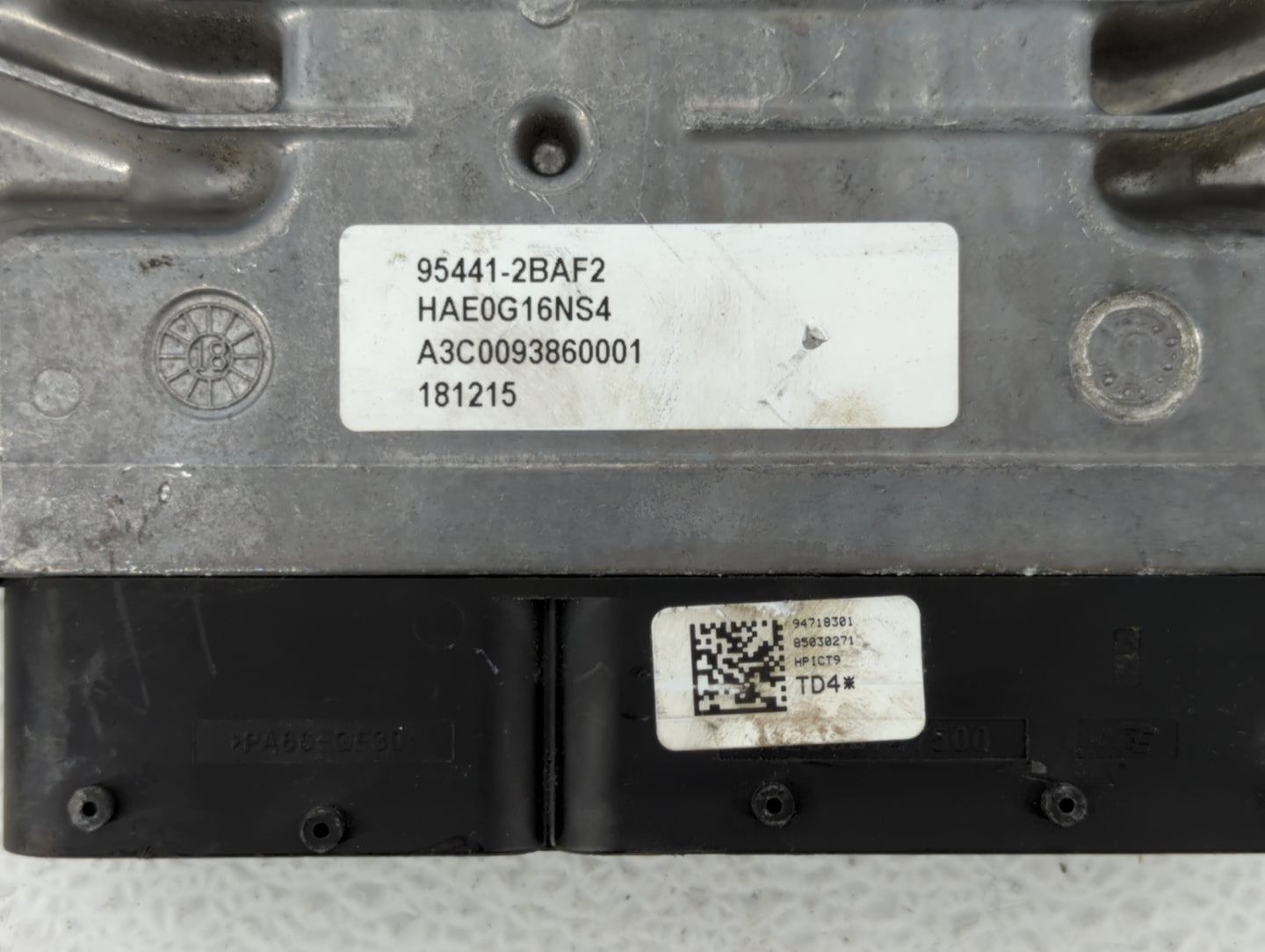 2017-2020 Hyundai Ioniq PCM Engine Control Computer ECU ECM PCU OEM P/N:95441-2BAF2 Fits Fits 2017 2018 2019 2020 OEM Used A