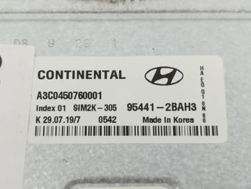 2017-2020 Hyundai Ioniq PCM Engine Control Computer ECU ECM PCU OEM P/N:95441-2BAH3 Fits Fits 2017 2018 2019 2020 OEM Used Auto Parts