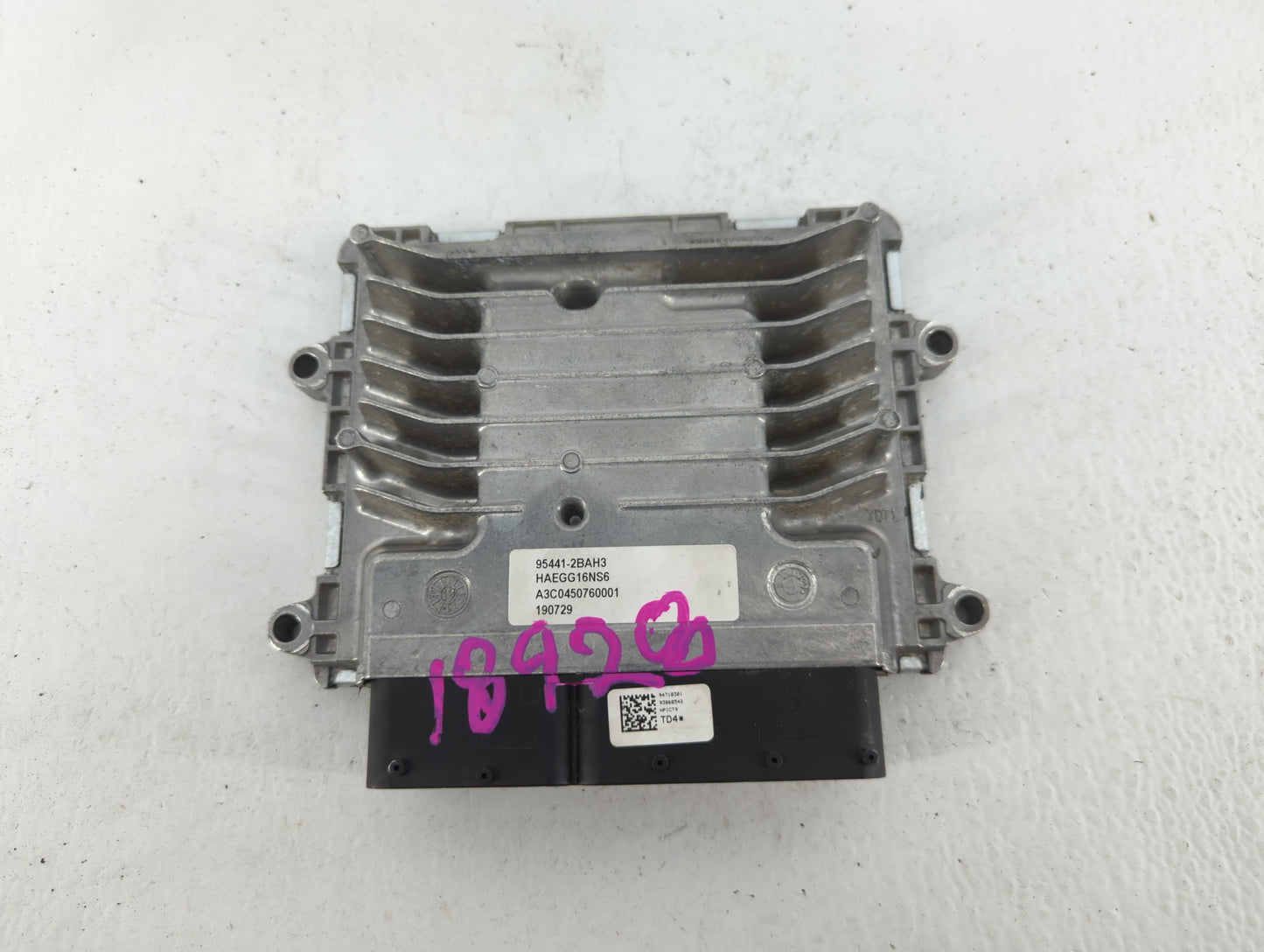 2017-2020 Hyundai Ioniq PCM Engine Control Computer ECU ECM PCU OEM P/N:95441-2BAH3 Fits Fits 2017 2018 2019 2020 OEM Used A