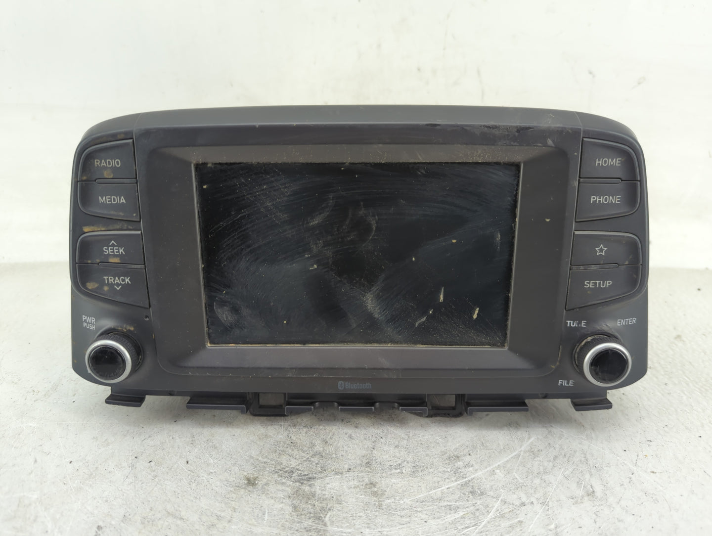 2018-2021 Hyundai Kona Radio AM FM Cd Player Receiver Replacement P/N:96160J9010TMT Fits Fits 2018 2019 2020 2021 OEM Used A
