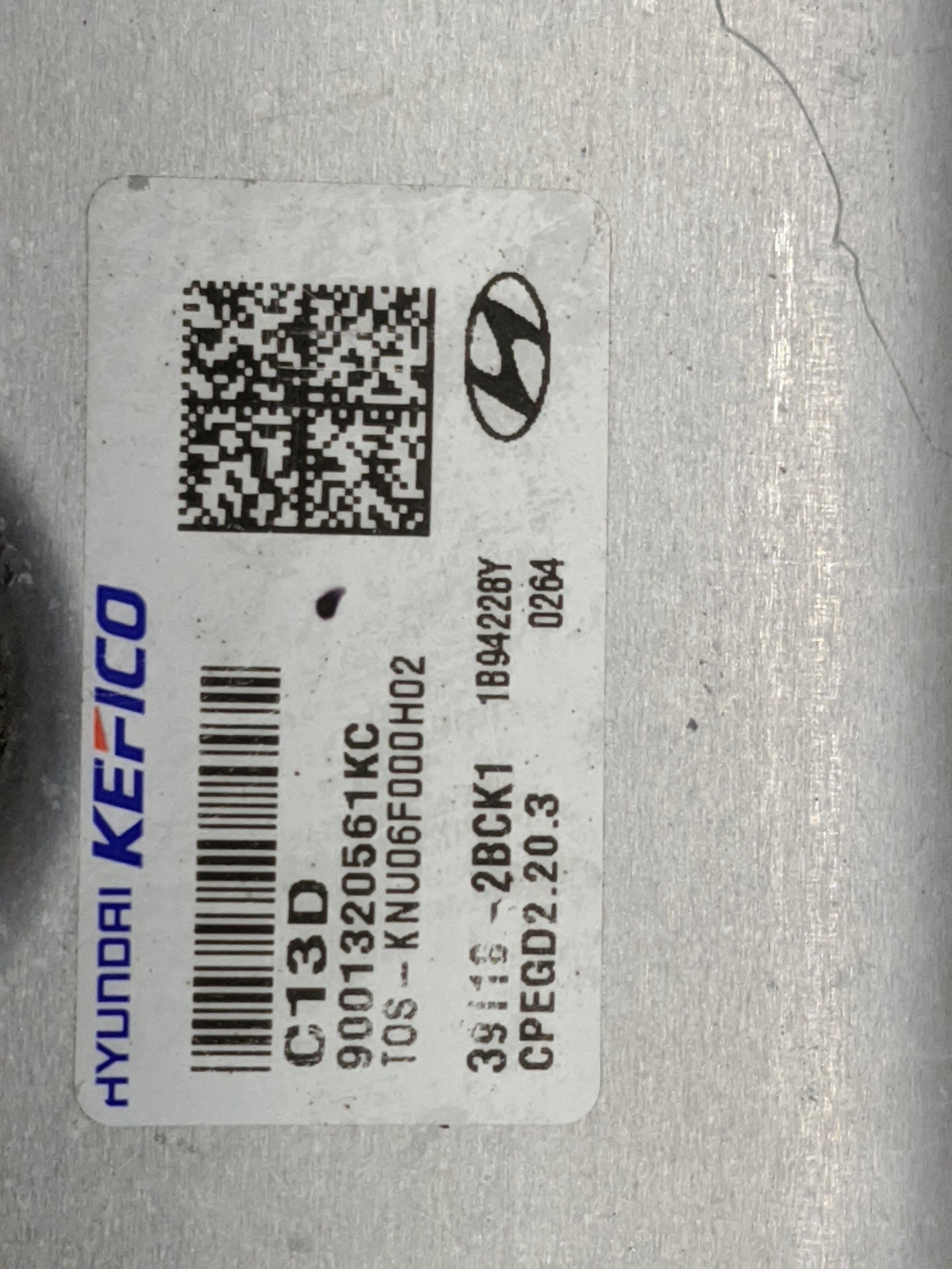 2019-2021 Hyundai Kona PCM Engine Control Computer ECU ECM PCU OEM P/N:9001320561KC 39118-2BCK1 Fits Fits 2019 2020 2021 OEM