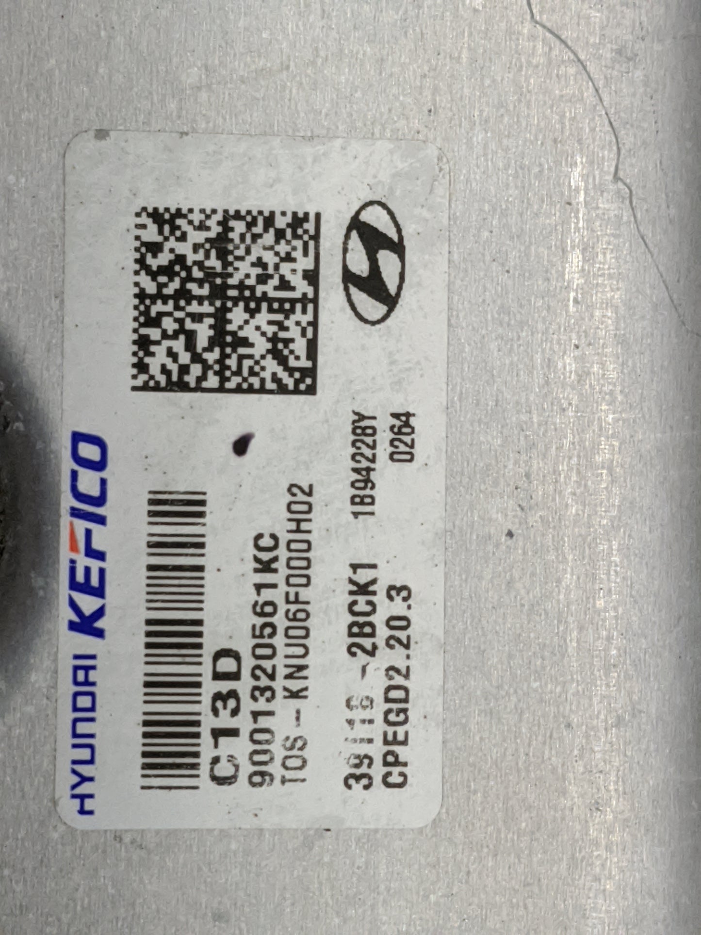 2019-2021 Hyundai Kona PCM Engine Control Computer ECU ECM PCU OEM P/N:9001320561KC 39118-2BCK1 Fits Fits 2019 2020 2021 OEM