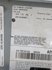 2019-2021 Hyundai Kona Radio AM FM Cd Player Receiver Replacement P/N:96160-J9160TMT ADC40J9AN Fits Fits 2019 2020 2021 OEM 