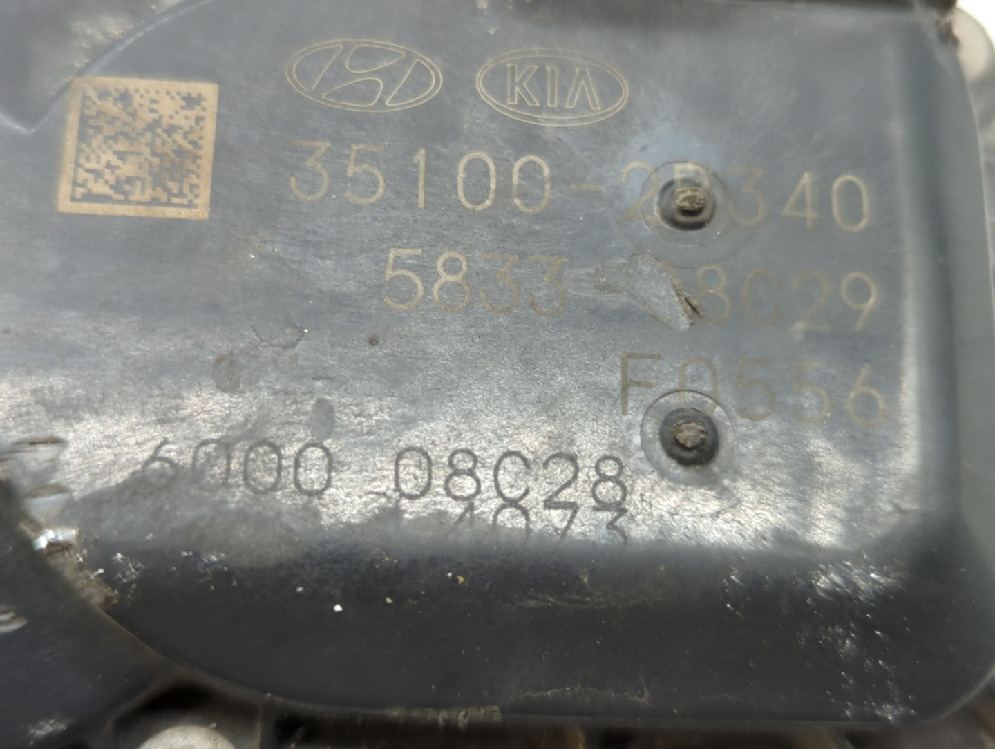 2018-2021 Hyundai Kona Throttle Body P/N:35100-2B340 Fits Fits 2015 2016 2017 2018 2019 2020 2021 2022 OEM Used Auto Parts -