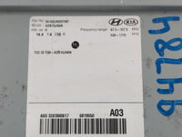 2018-2021 Hyundai Kona Radio AM FM Cd Player Receiver Replacement P/N:96160J9020TMT Fits Fits 2018 2019 2020 2021 OEM Used A