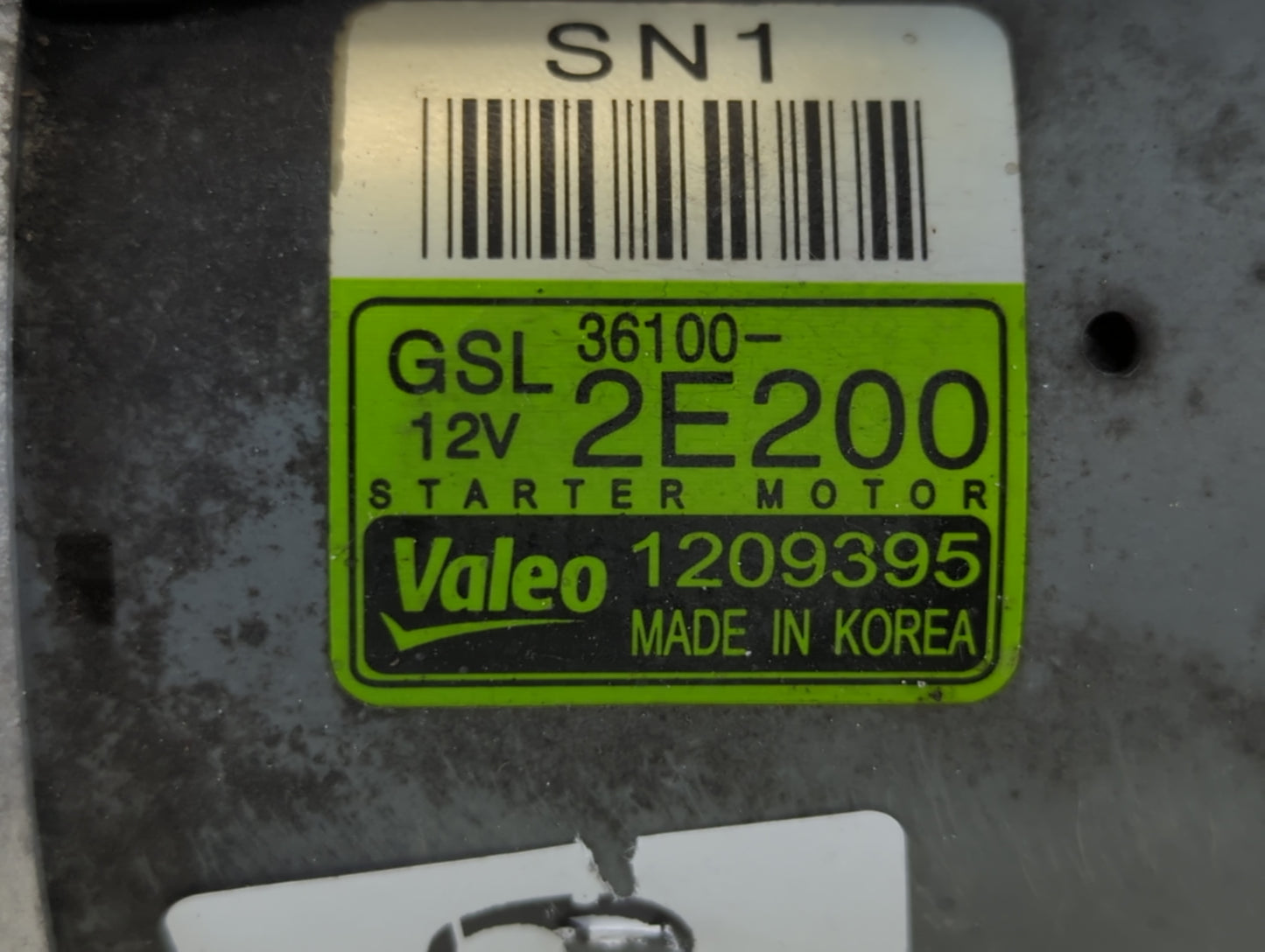 2018-2021 Hyundai Kona Car Starter Motor Solenoid OEM P/N:1209395 36100-2E200 Fits OEM Used Auto Parts - Oemusedautoparts1.c
