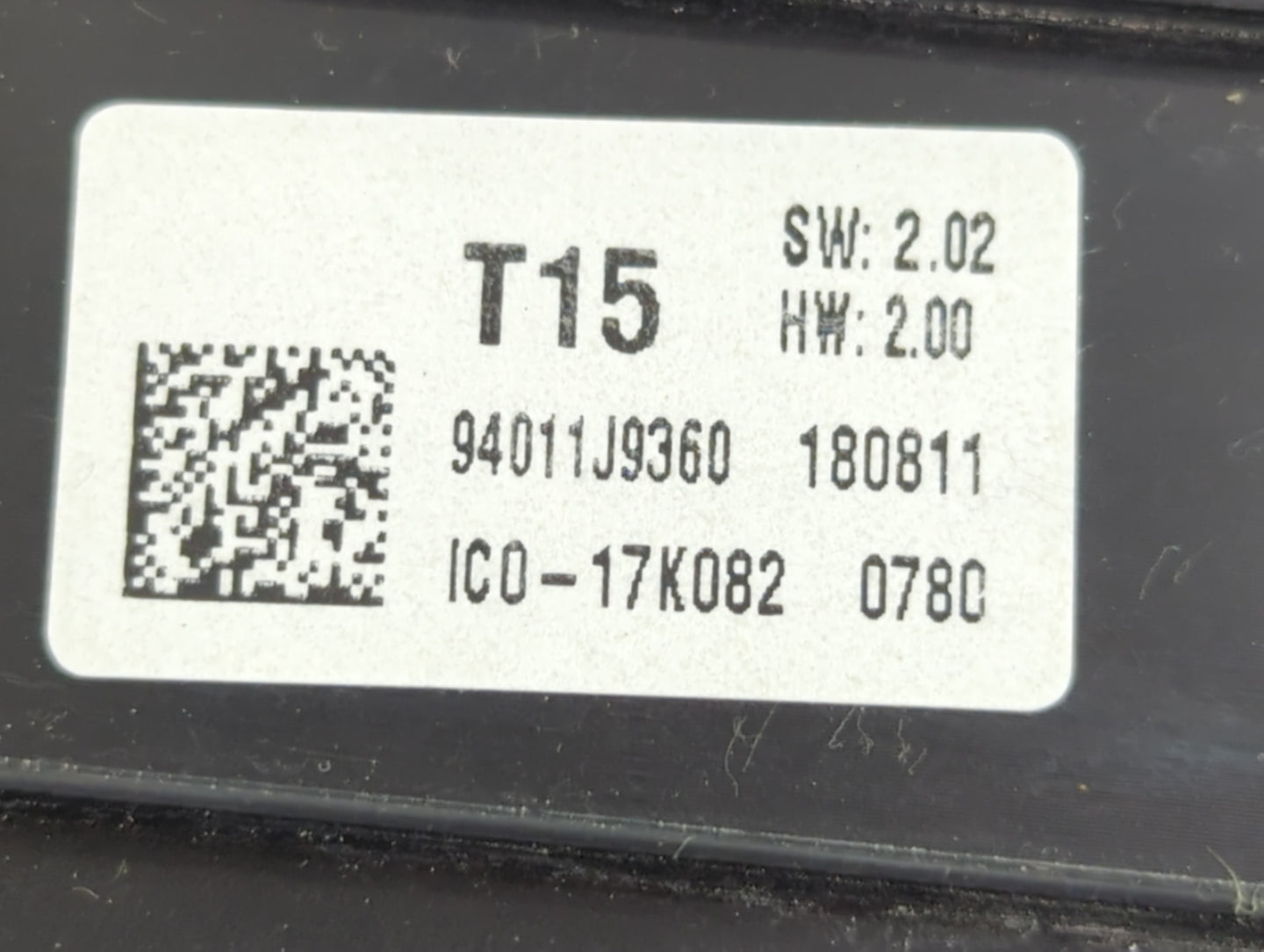 2019-2021 Hyundai Kona Instrument Cluster Speedometer Gauges P/N:94011J9360 Fits Fits 2019 2020 2021 OEM Used Auto Parts - O