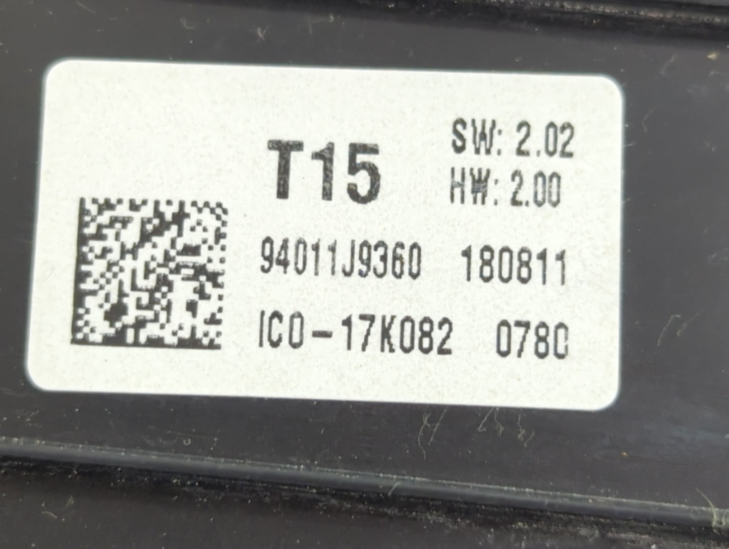 2019-2021 Hyundai Kona Instrument Cluster Speedometer Gauges P/N:94011J9360 Fits Fits 2019 2020 2021 OEM Used Auto Parts - O