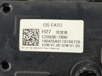 2018-2021 Hyundai Kona Climate Control Module Temperature AC/Heater Replacement P/N:C20036-7890 97250-J9070 Fits OEM Used Au