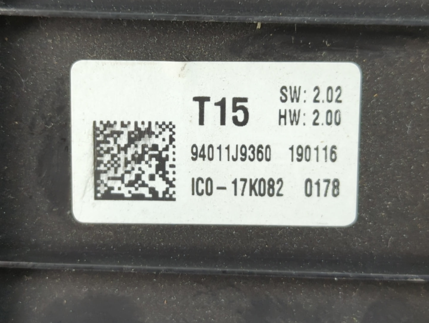 2019-2021 Hyundai Kona Instrument Cluster Speedometer Gauges P/N:190116 94011J9360 Fits Fits 2019 2020 2021 OEM Used Auto Pa