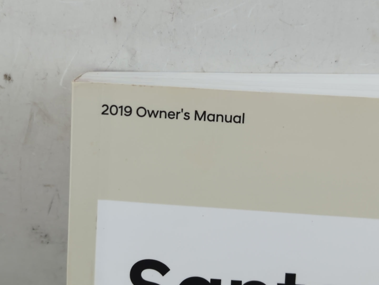 2019 Hyundai Santa Fe Owners Manual Book Guide P/N:KS2U-EU87B OEM Used Auto Parts - Oemusedautoparts1.com