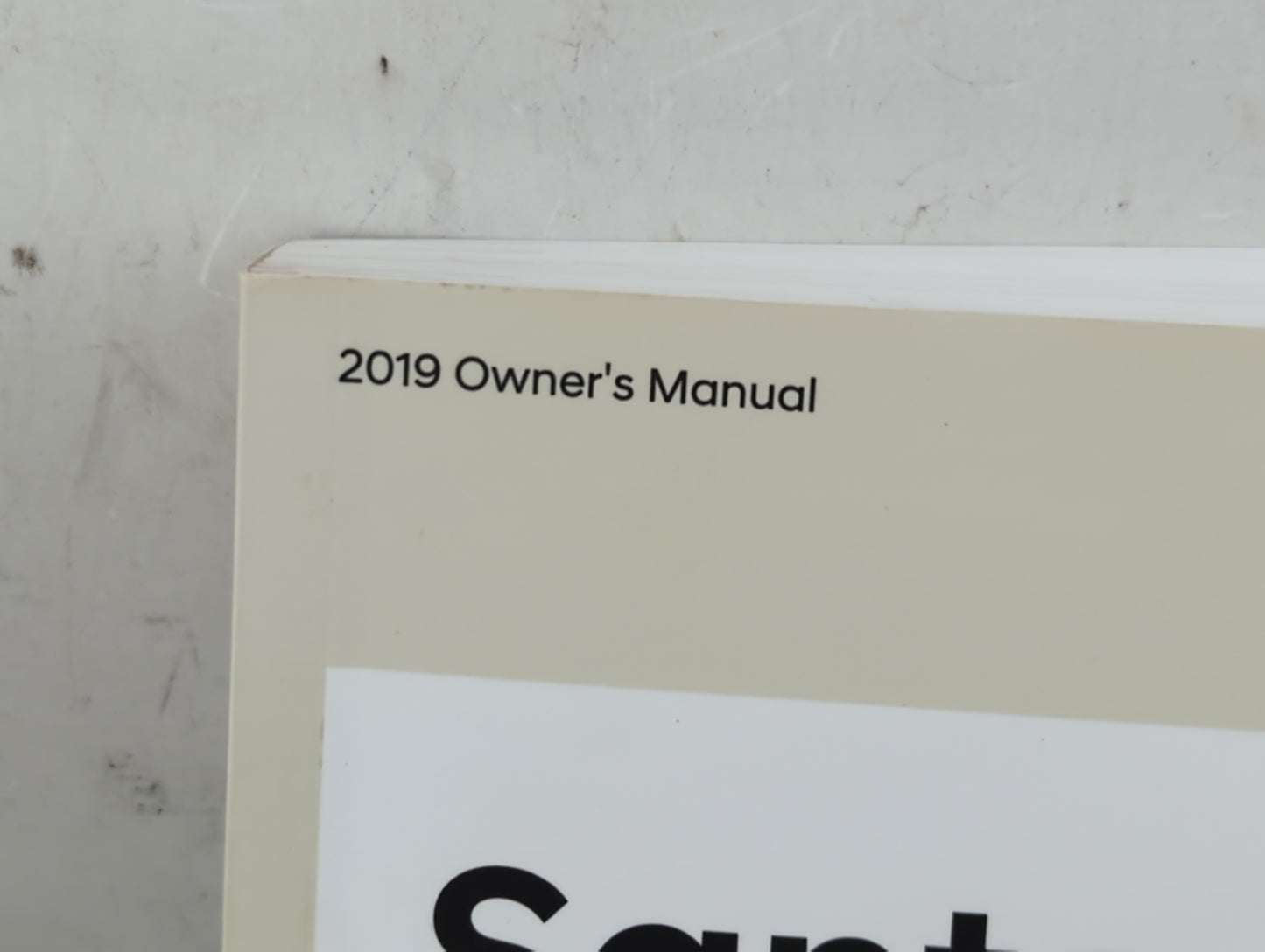 2019 Hyundai Santa Fe Owners Manual Book Guide P/N:KS2U-EU87B OEM Used Auto Parts - Oemusedautoparts1.com