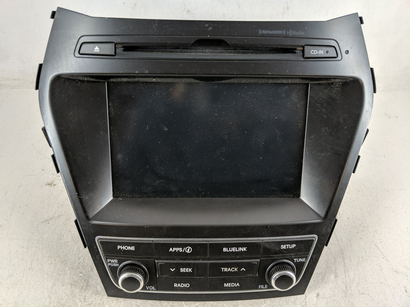 2017-2018 Hyundai Santa Fe Radio AM FM Cd Player Receiver Replacement Fits Fits 2017 2018 OEM Used Auto Parts - Oemusedautop