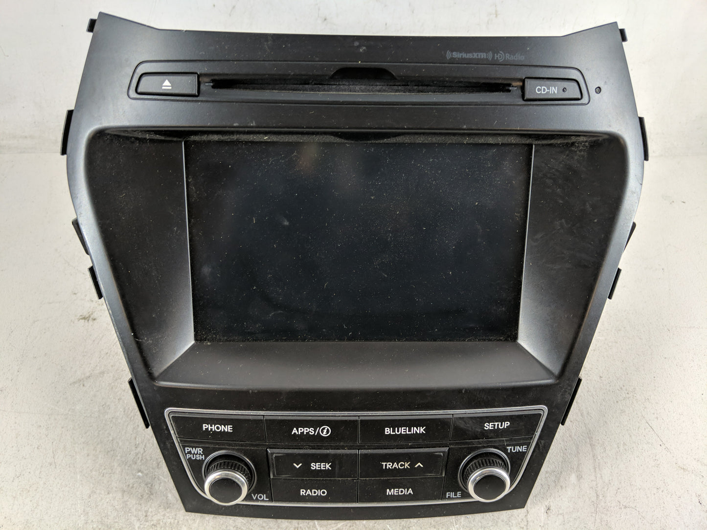 2017-2018 Hyundai Santa Fe Radio AM FM Cd Player Receiver Replacement Fits Fits 2017 2018 OEM Used Auto Parts - Oemusedautop