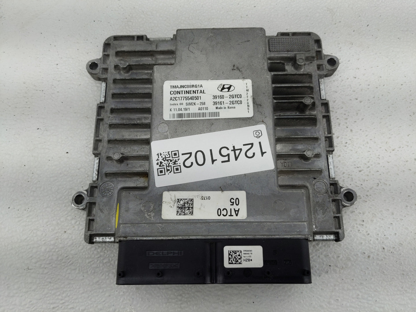 2019 Hyundai Santa Fe PCM Engine Control Computer ECU ECM PCU OEM P/N:39161-2GTC0 39160-2GTC0 Fits OEM Used Auto Parts - Oem