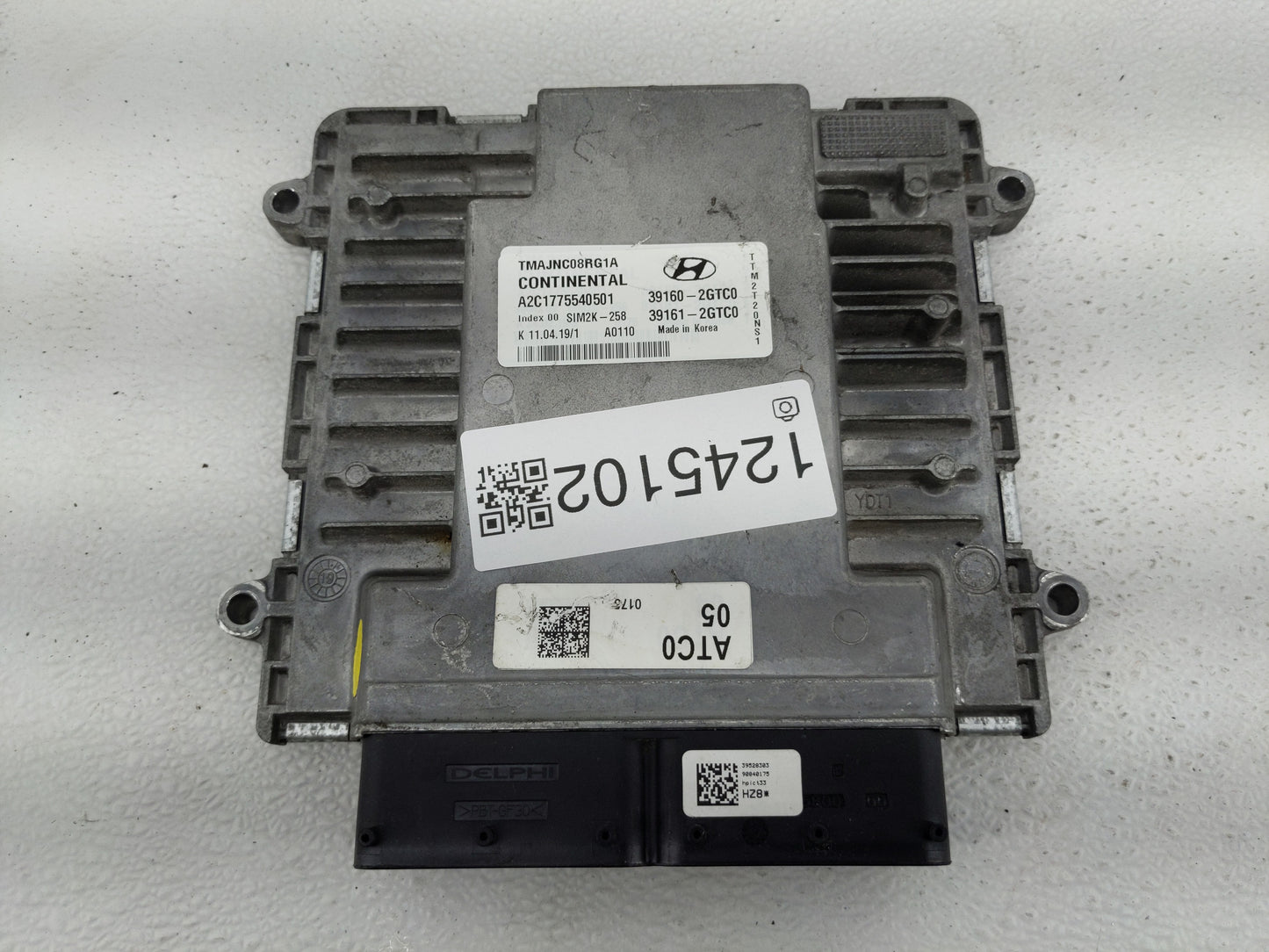 2019 Hyundai Santa Fe PCM Engine Control Computer ECU ECM PCU OEM P/N:39161-2GTC0 39160-2GTC0 Fits OEM Used Auto Parts - Oem