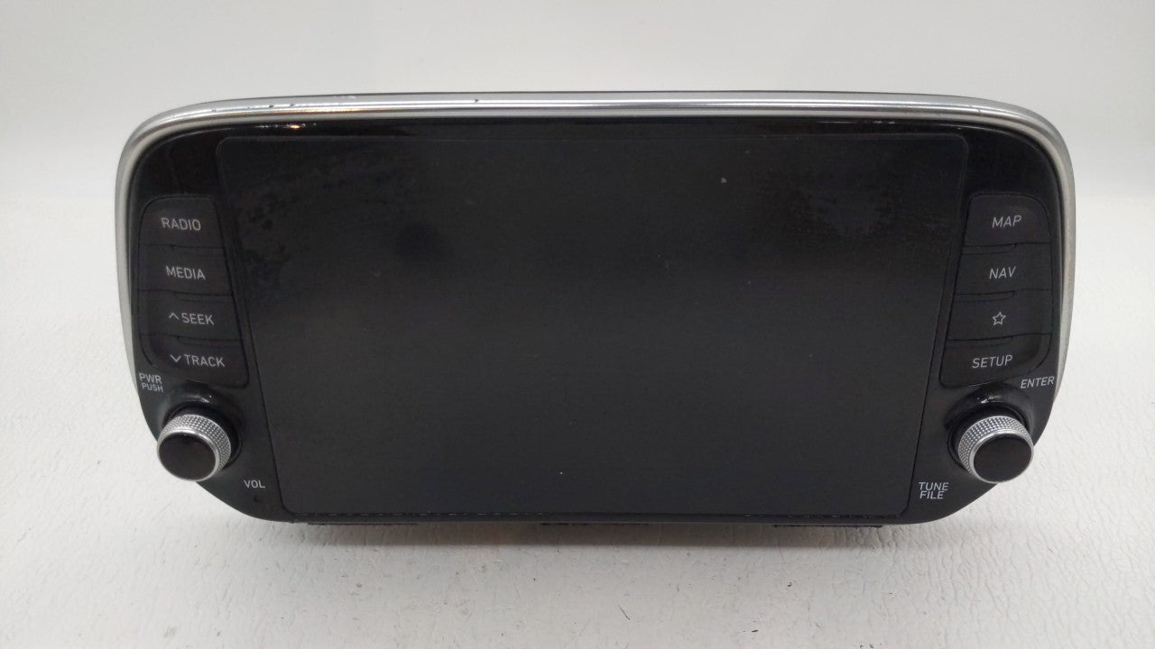 2019-2020 Hyundai Santa Fe Radio AM FM Cd Player Receiver Replacement P/N:96560-S2300UAY Fits Fits 2019 2020 OEM Used Auto P