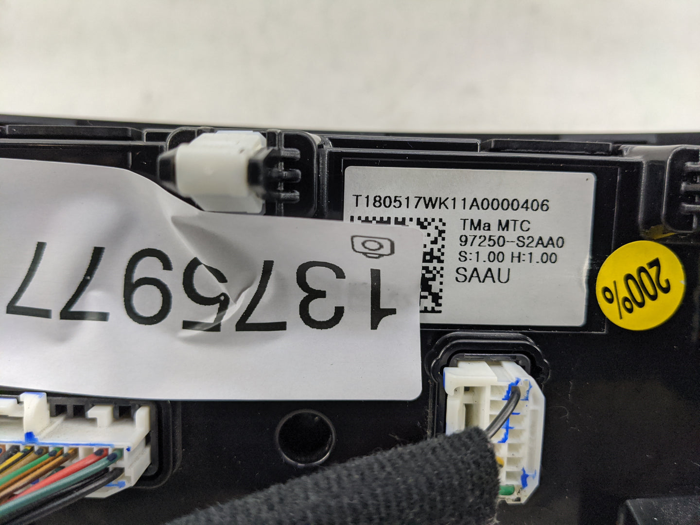 2019-2020 Hyundai Santa Fe Climate Control Module Temperature AC/Heater Replacement P/N:97250-S2AA0 Fits Fits 2019 2020 OEM 