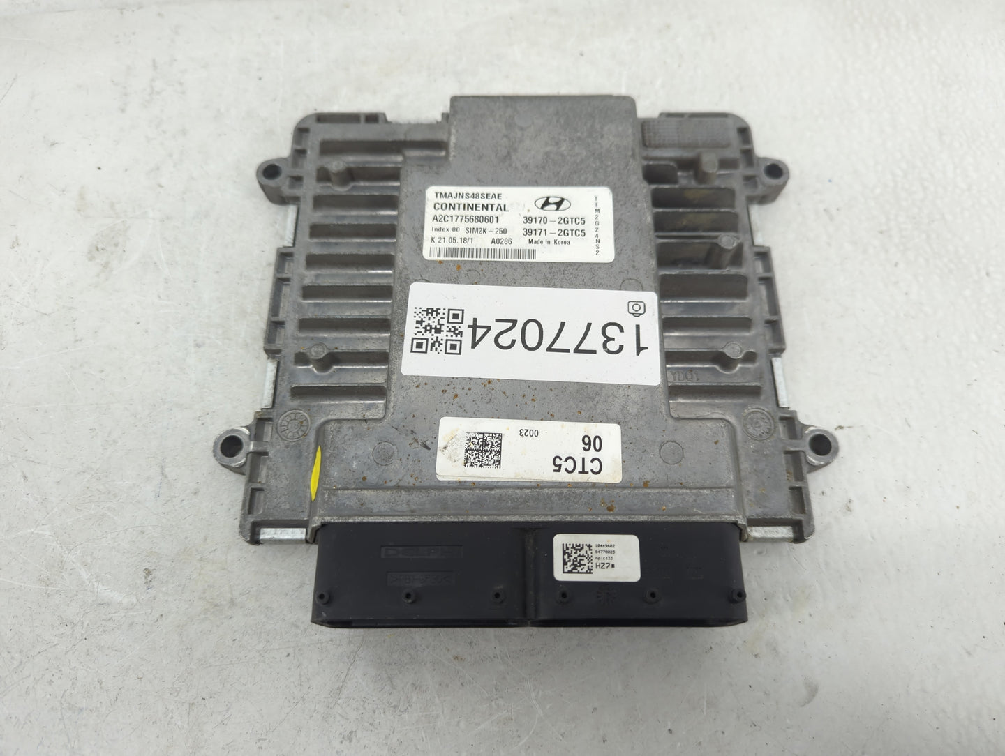 2019 Hyundai Santa Fe PCM Engine Control Computer ECU ECM PCU OEM P/N:39171-2GTC5 Fits OEM Used Auto Parts - Oemusedautopart