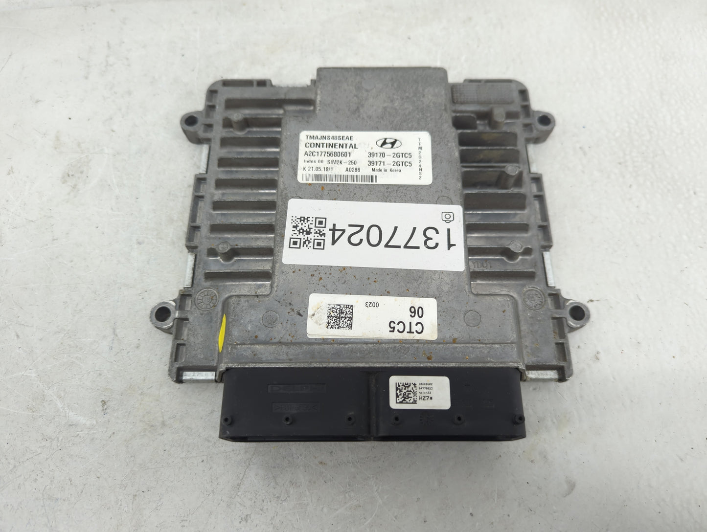 2019 Hyundai Santa Fe PCM Engine Control Computer ECU ECM PCU OEM P/N:39171-2GTC5 Fits OEM Used Auto Parts - Oemusedautopart