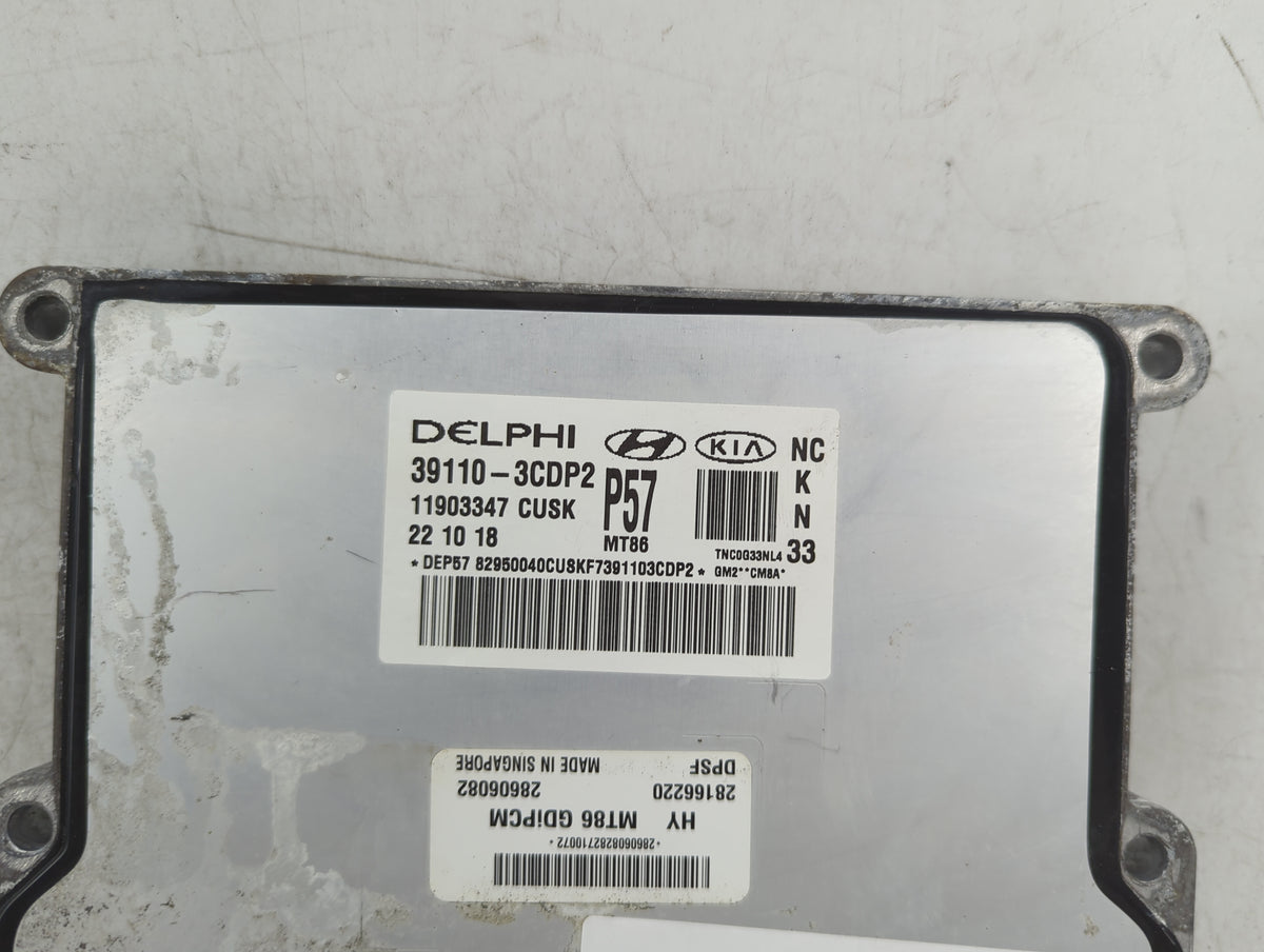 2019 Hyundai Santa Fe PCM Engine Control Computer ECU ECM PCU OEM P/N:39110-3CDP2 OEM Used Auto Parts - Oemusedautoparts1.co