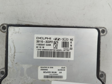 2019 Hyundai Santa Fe PCM Engine Control Computer ECU ECM PCU OEM P/N:39110-3CDP2 Fits OEM Used Auto Parts