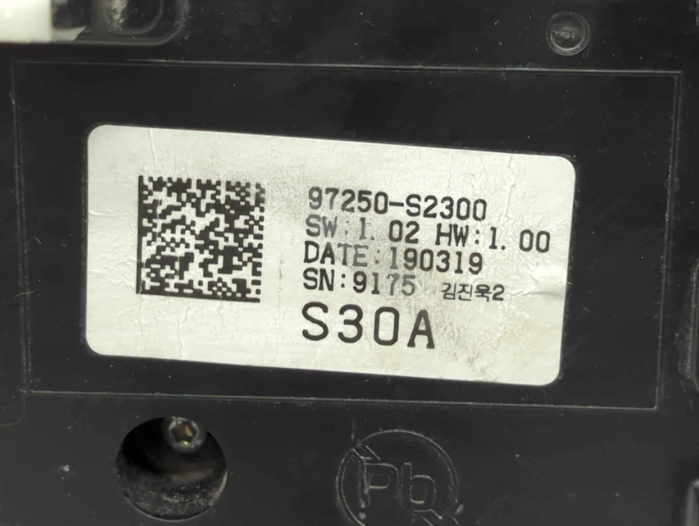 2019-2020 Hyundai Santa Fe Climate Control Module Temperature AC/Heater Replacement P/N:97250-S2300 Fits Fits 2019 2020 OEM 